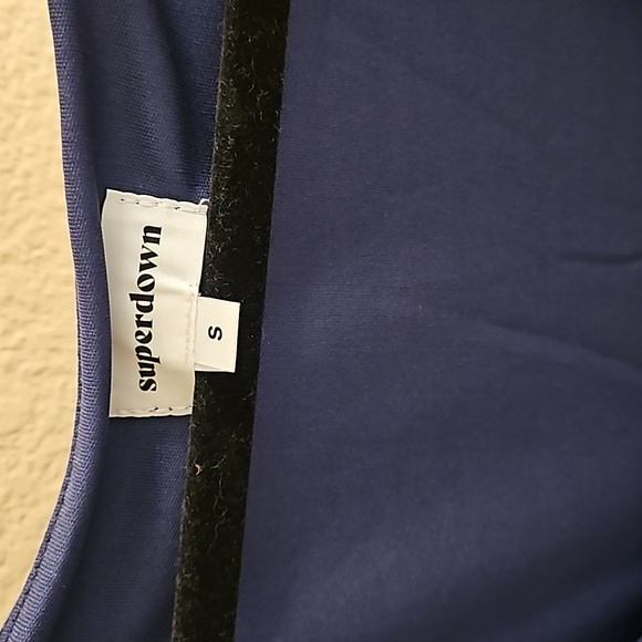 Superdown navy blue bodycon dress size small New - Picture 3 of 6